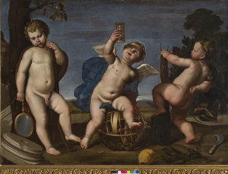 Allegorie van Landbouw, Astronomie en Architectuur, 1620-25