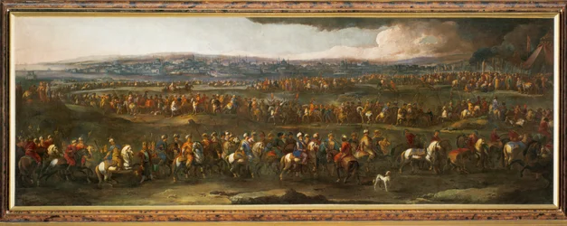 De Turken voor Constantinopel (schilderij op doek)