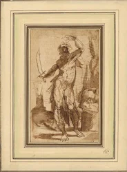 Studie naar de figuur van Abraham
