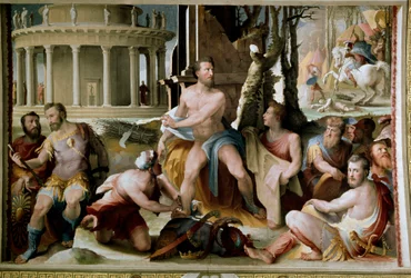 Het offer van Codros, koning van Athene In de oorlog tegen de Doriërs, stierf de laatste legendarische koning van Athene Codros (Codrus of Kodros) na te hebben vernomen van een orakel dat de overwinning zou komen aan het volk wiens leider zou worden gedood