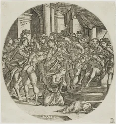 De onthoofding van Sint Catharina