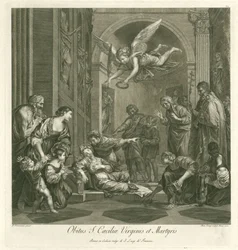 Dood van de heilige Cecilia