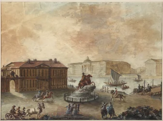 Het ruiterstandbeeld van Peter de Grote op het Senaatsplein
