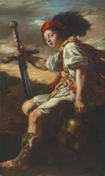 David met het Hoofd van Goliath