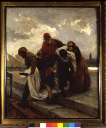 I Due Foscari, schilderij door Domenico Morelli (1826 - 1901)