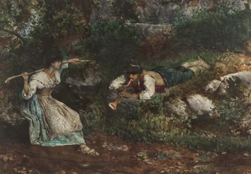 Een Italiaanse Contadina verleid door een Herder