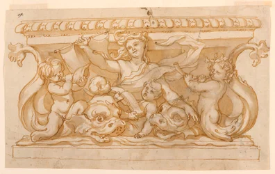 Tekening, Fonteinbekken, 1650-75