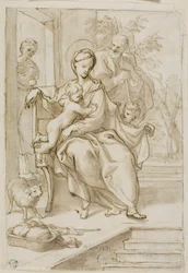 Heilige Familie met Sint-Anna en de jonge Sint-Jan de Doper