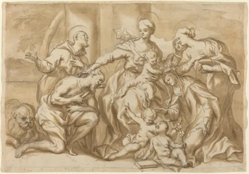 Madonna Omringd door Heiligen