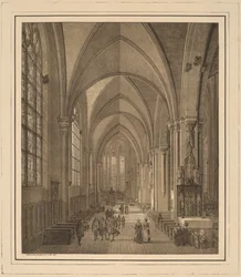 Interieur van de kerk van St. Sebald in Neurenberg