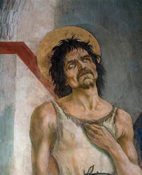 St. Johannes de Doper en St. Franciscus van Assisi: Detail van St. Johannes de Doper (detail)