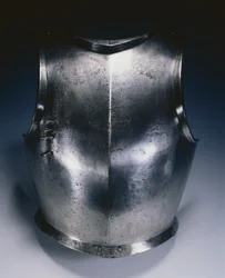 Gotische borstplaat met lanssteun, ca. 1490-1500