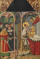 Paneel met de Engel die aan Zacharias verschijnt..., 1464-1507