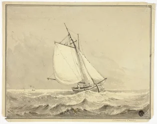 Zeilboot op zee