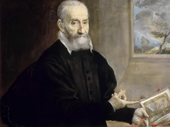 Portret van Giulio Clovio 1498-1578, ca. 1571.