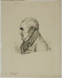 Portret van Monsieur Nelys in profiel