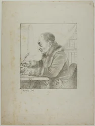 Portret van Volney die zijn Pen Doopt