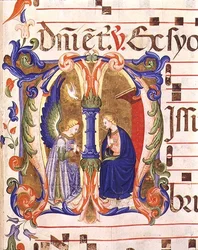 Ms 572 f.147r Geïllustreerde initiaal 