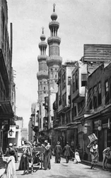 Moskee van Sultan al-Muayyad, Caïro, Egypte, ca. 1922