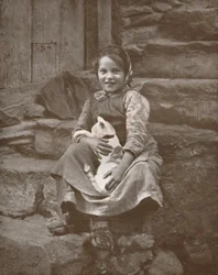 Twee Kleine Zwitserse Dorpelingen in Hospenthal, 1916