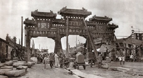 Een straat in de oude stad, Beijing