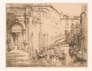 Gezicht in Venetië 1911 (Het witte paleis)