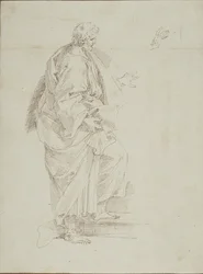 Staande mannelijke figuur