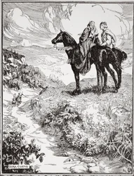 Terwijl ze wachten op de kleine bosheuvel, 1905