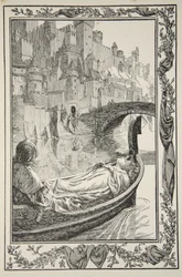 De Barge dreef de Rivier af, illustratie uit 