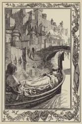 De schuit dreef de rivier af