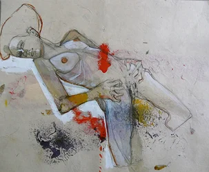 Abstracte liggende figuur