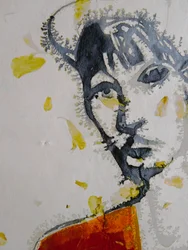 Abstract portret van een vrouw