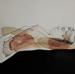 Rustig aquarelnaakt