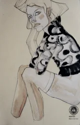 Chique mode-illustratie