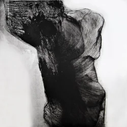 Donkere abstracte vorm