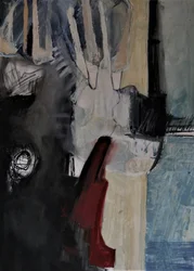 Donkere abstracte vormen
