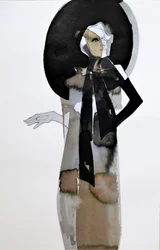 Elegante vrouw met hoed