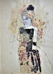 Expressief vrouwenfiguur