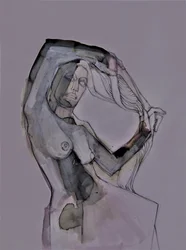 Expressief vrouwenfiguur