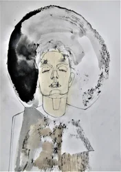 Meditatief abstract portret