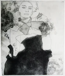 Monochroom modeportret
