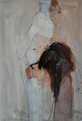Stemmingsvolle abstracte figuur