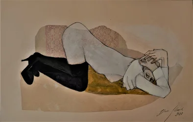 Liggende vrouw