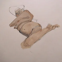Ontspannen strandvrouw