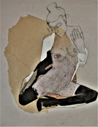 Rustige zittende figuur