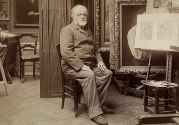 Portret van een Schilder in zijn Atelier