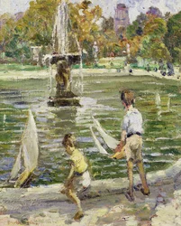Zeilboten in Hyde Park
