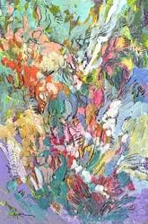 Kleurrijke abstracte bloemen
