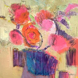 Levendige abstracte bloemen