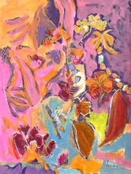 Levendige abstracte bloemmotieven